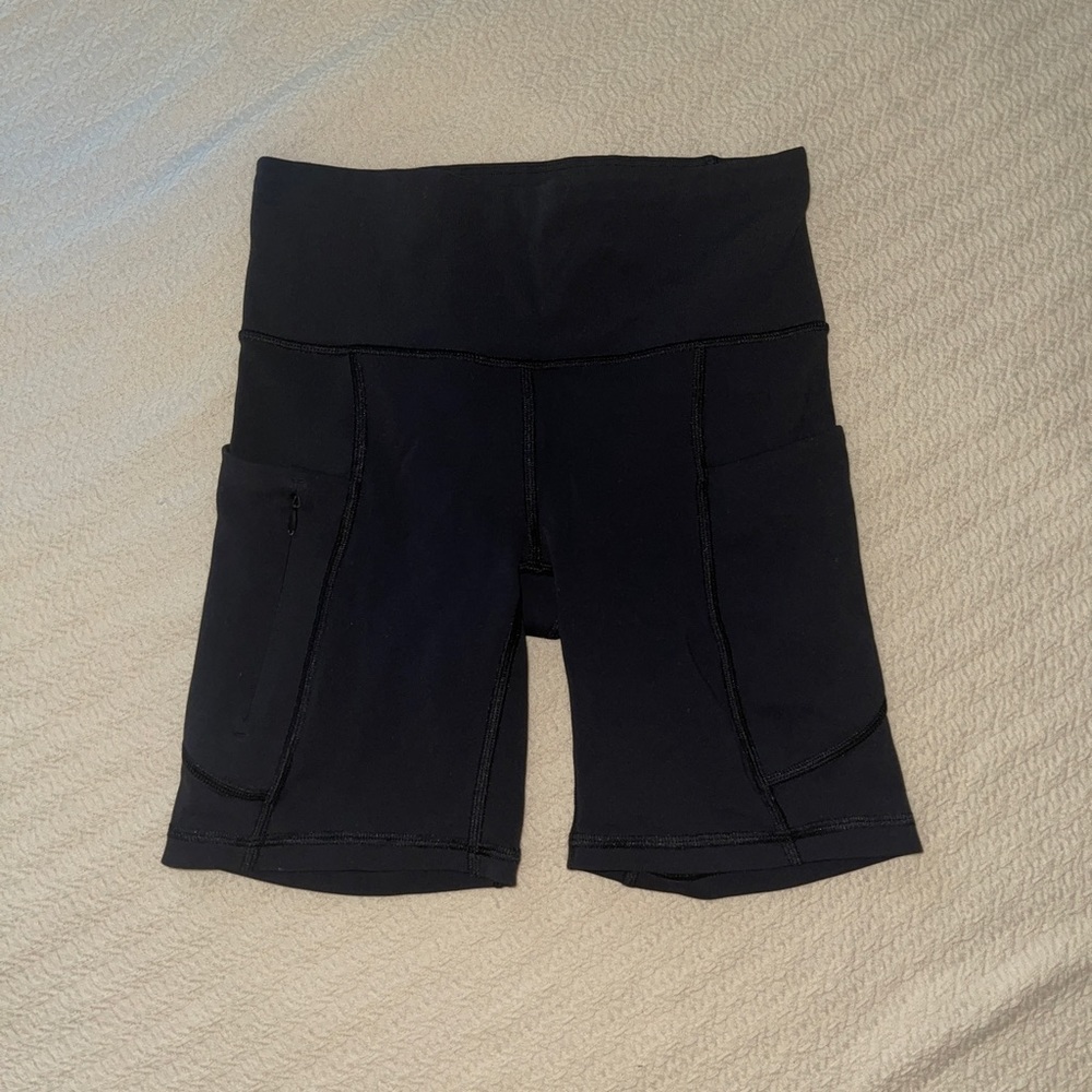 Athleta 7 inch bike shorts (free with a purchase)